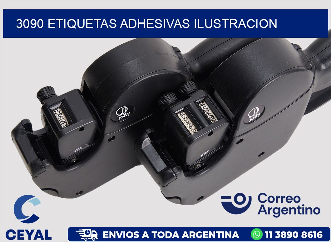 3090 ETIQUETAS ADHESIVAS ILUSTRACION