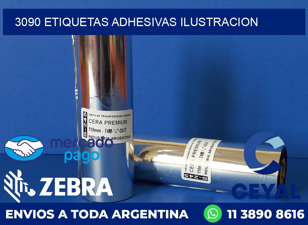 3090 ETIQUETAS ADHESIVAS ILUSTRACION
