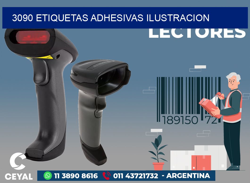 3090 ETIQUETAS ADHESIVAS ILUSTRACION
