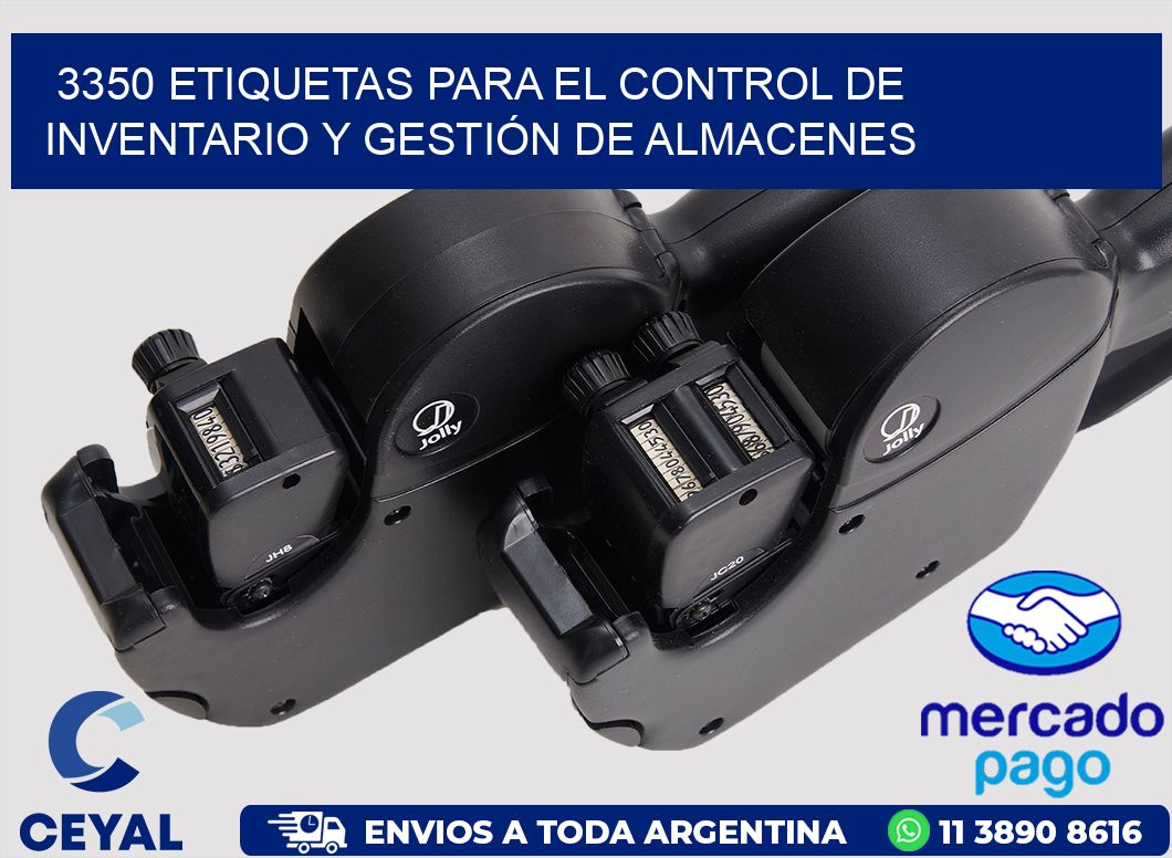 3350 ETIQUETAS PARA EL CONTROL DE INVENTARIO Y GESTIÓN DE ALMACENES