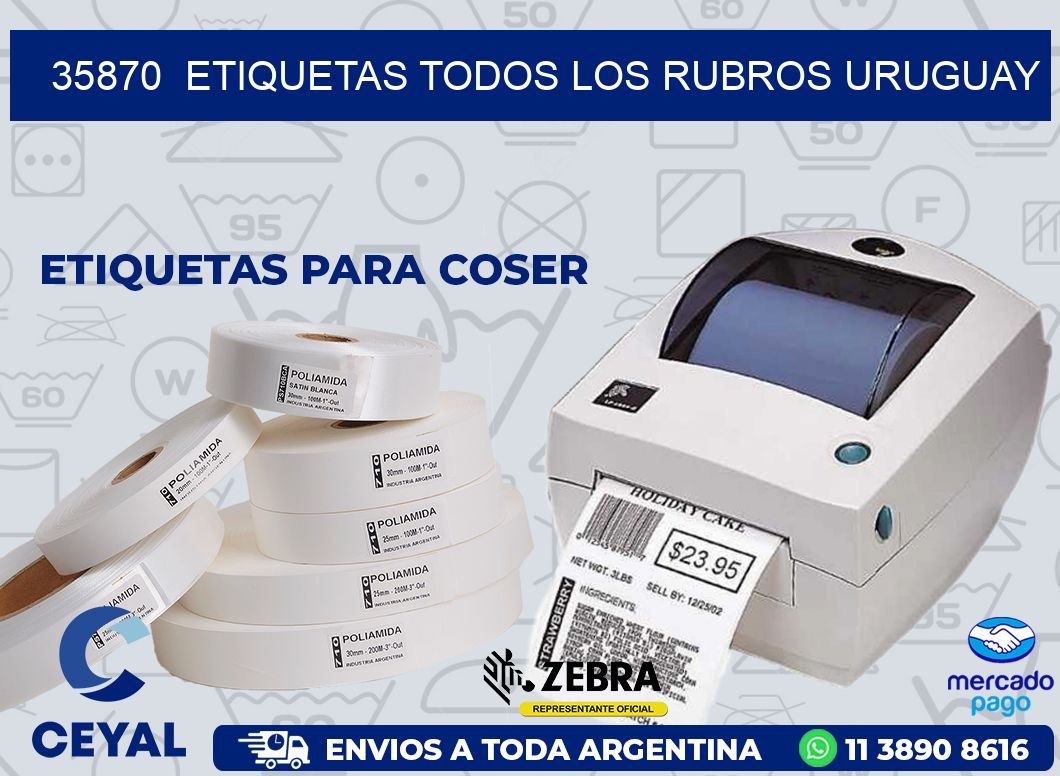 35870 ETIQUETAS TODOS LOS RUBROS URUGUAY
