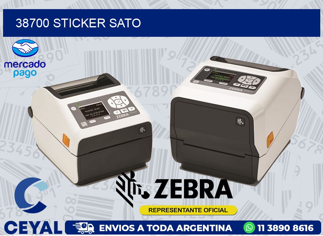 38700 STICKER SATO