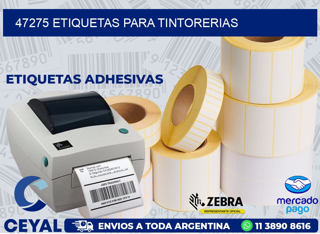 47275 ETIQUETAS PARA TINTORERIAS