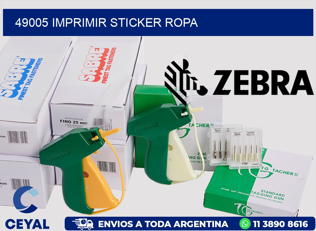49005 IMPRIMIR STICKER ROPA