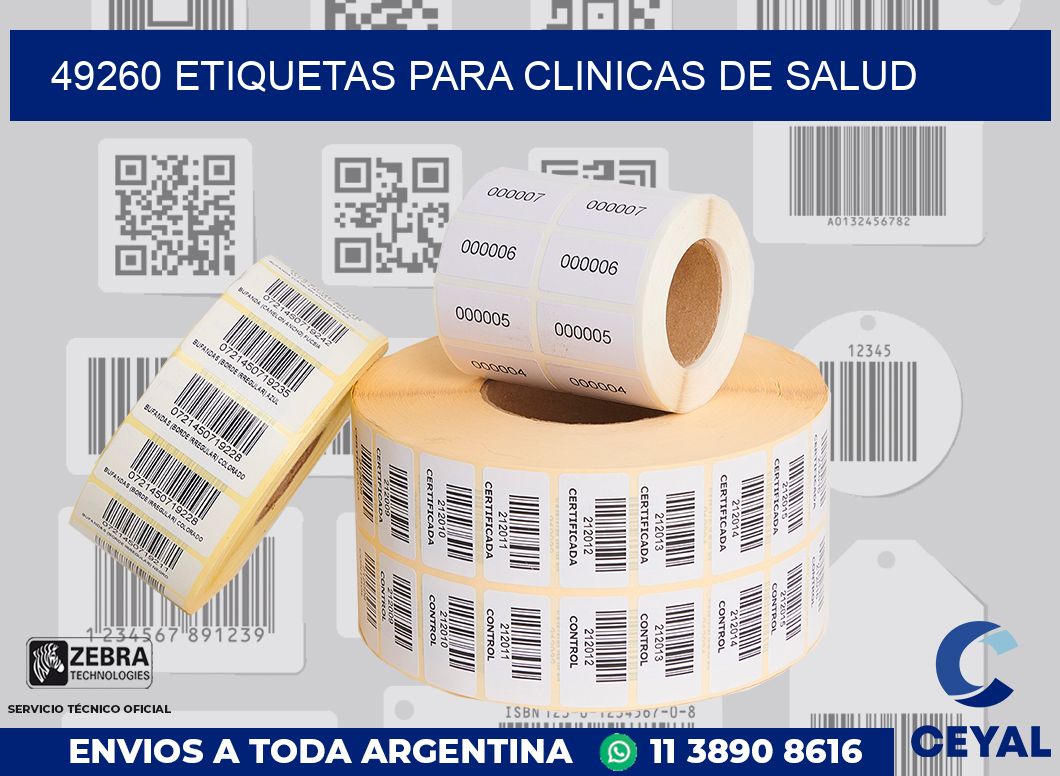 49260 ETIQUETAS PARA CLINICAS DE SALUD