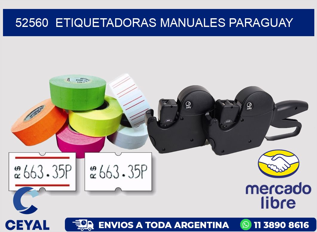 52560 ETIQUETADORAS MANUALES PARAGUAY