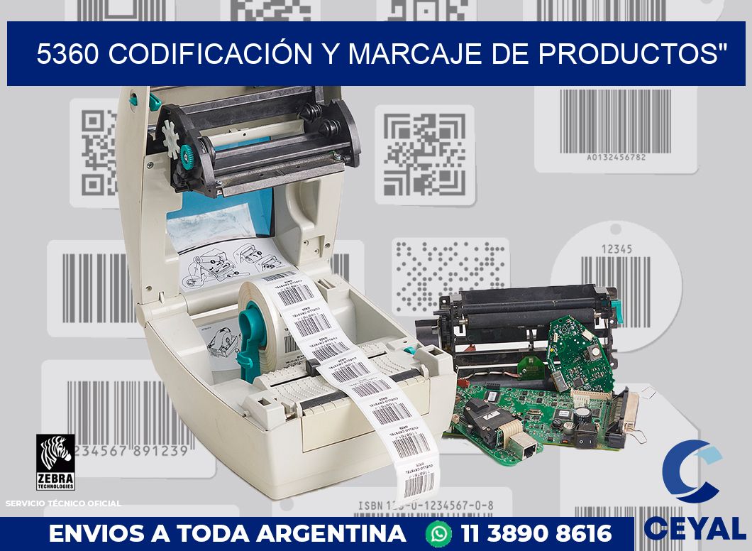 5360 CODIFICACIÓN Y MARCAJE DE PRODUCTOS