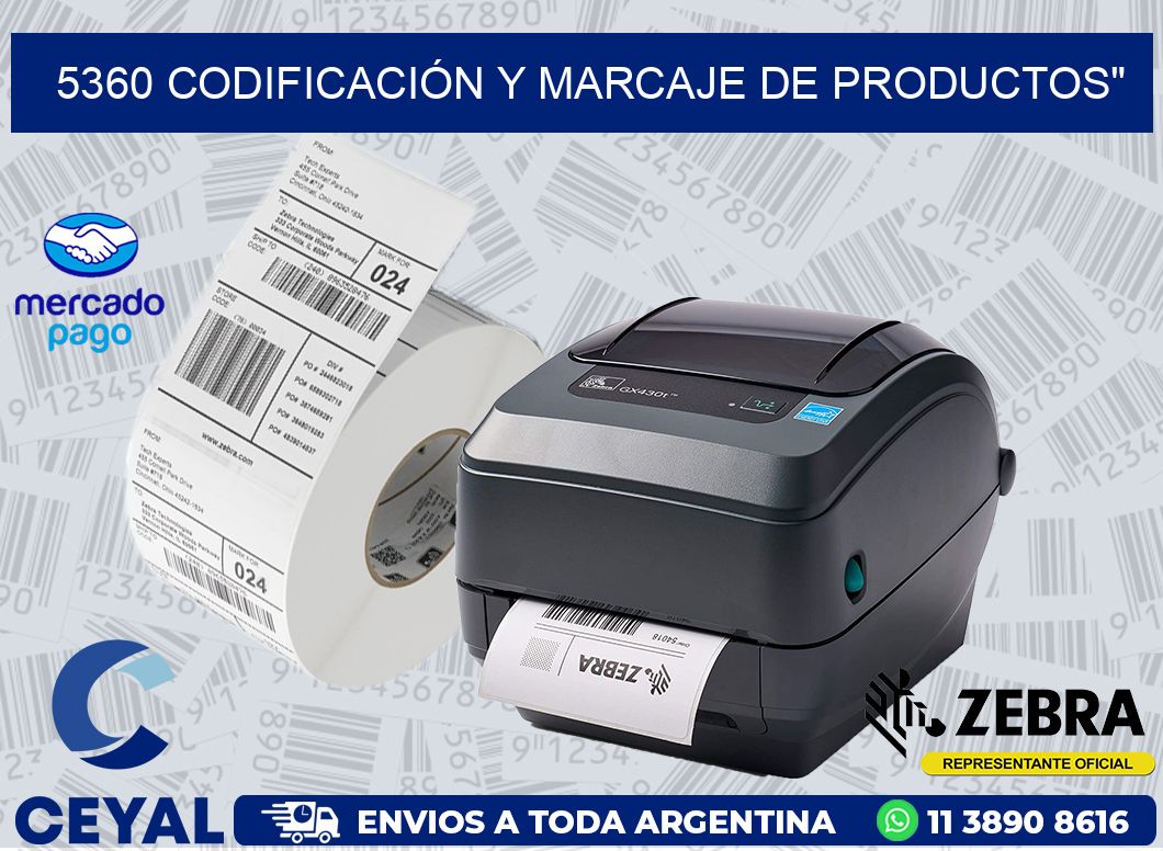 5360 CODIFICACIÓN Y MARCAJE DE PRODUCTOS»