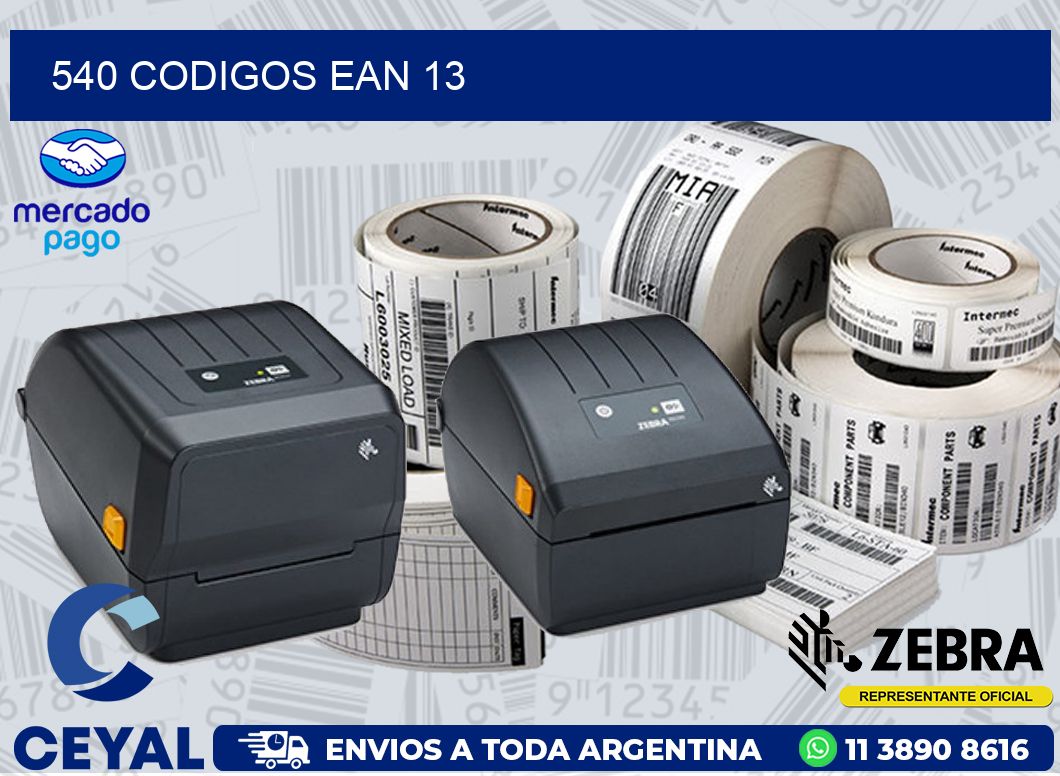 540 CODIGOS EAN 13