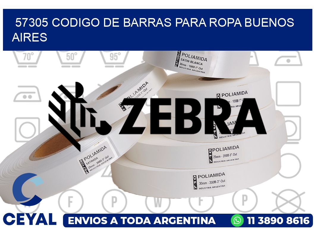 57305 CODIGO DE BARRAS PARA ROPA BUENOS AIRES