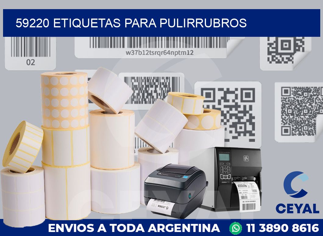 59220 ETIQUETAS PARA PULIRRUBROS