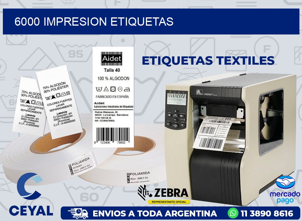 6000 IMPRESION ETIQUETAS