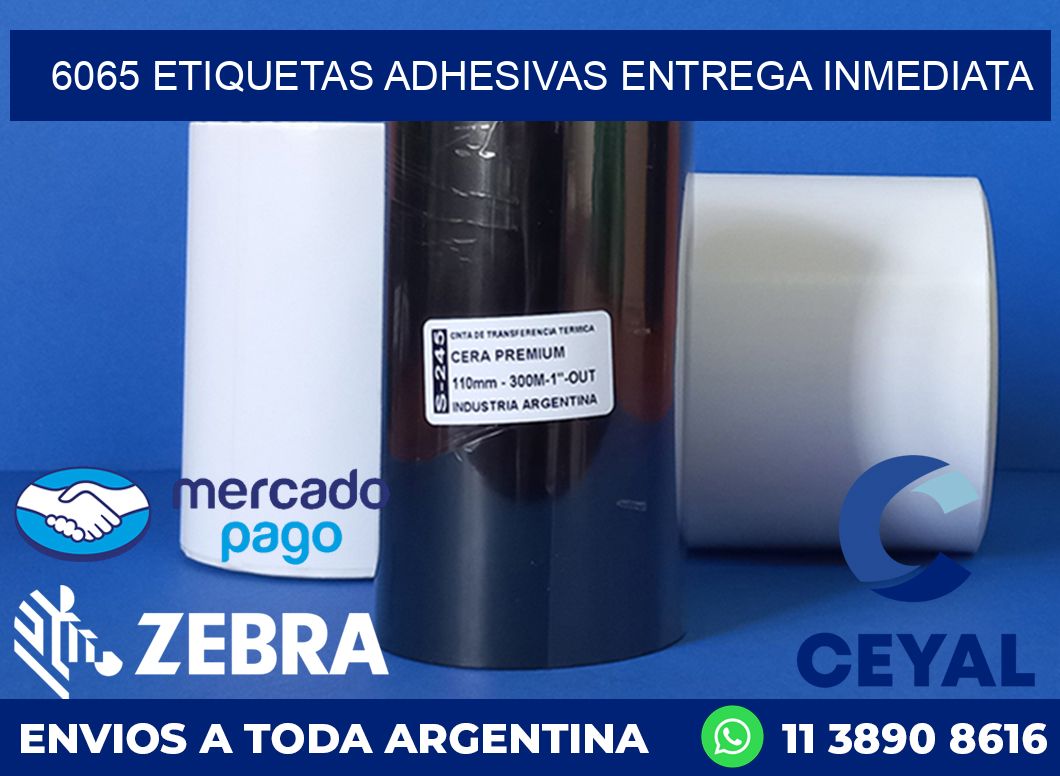 6065 ETIQUETAS ADHESIVAS ENTREGA INMEDIATA