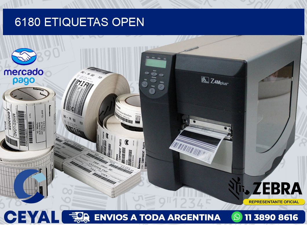 6180 ETIQUETAS OPEN