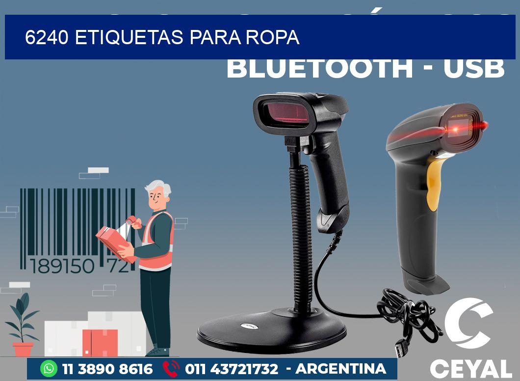 6240 ETIQUETAS PARA ROPA