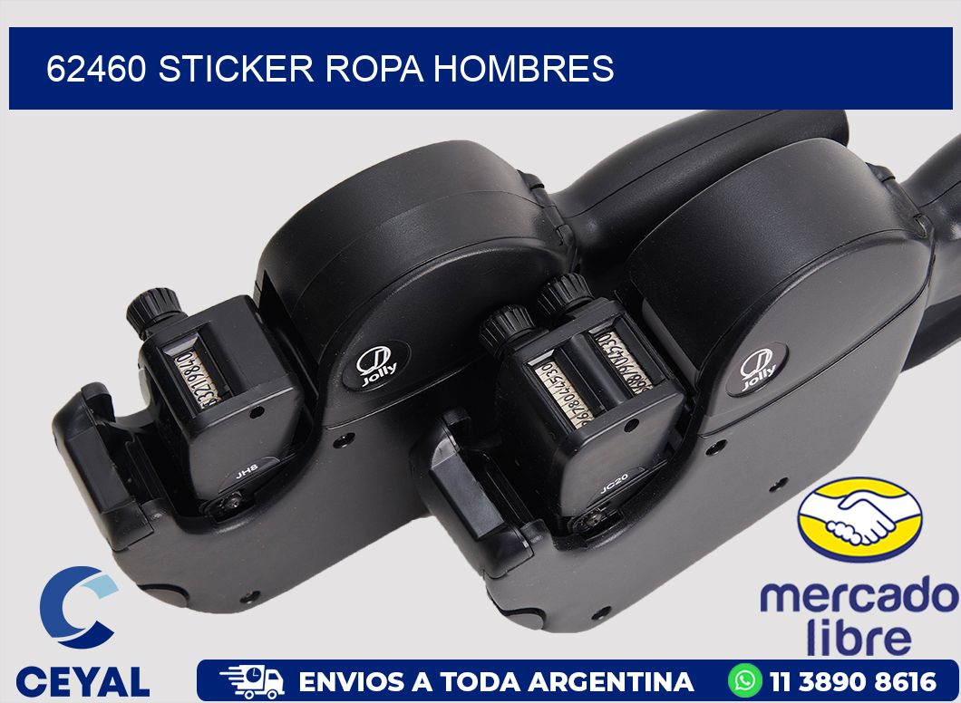 62460 STICKER ROPA HOMBRES