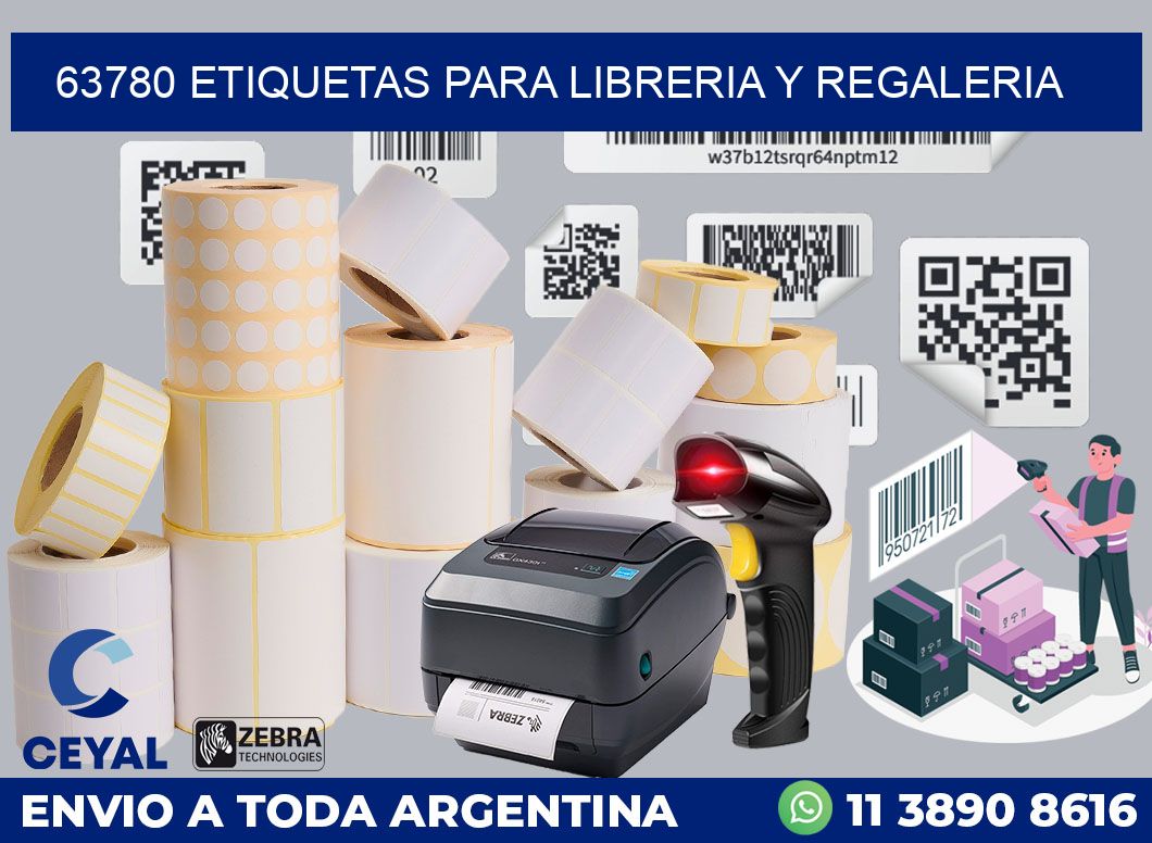 63780 ETIQUETAS PARA LIBRERIA Y REGALERIA