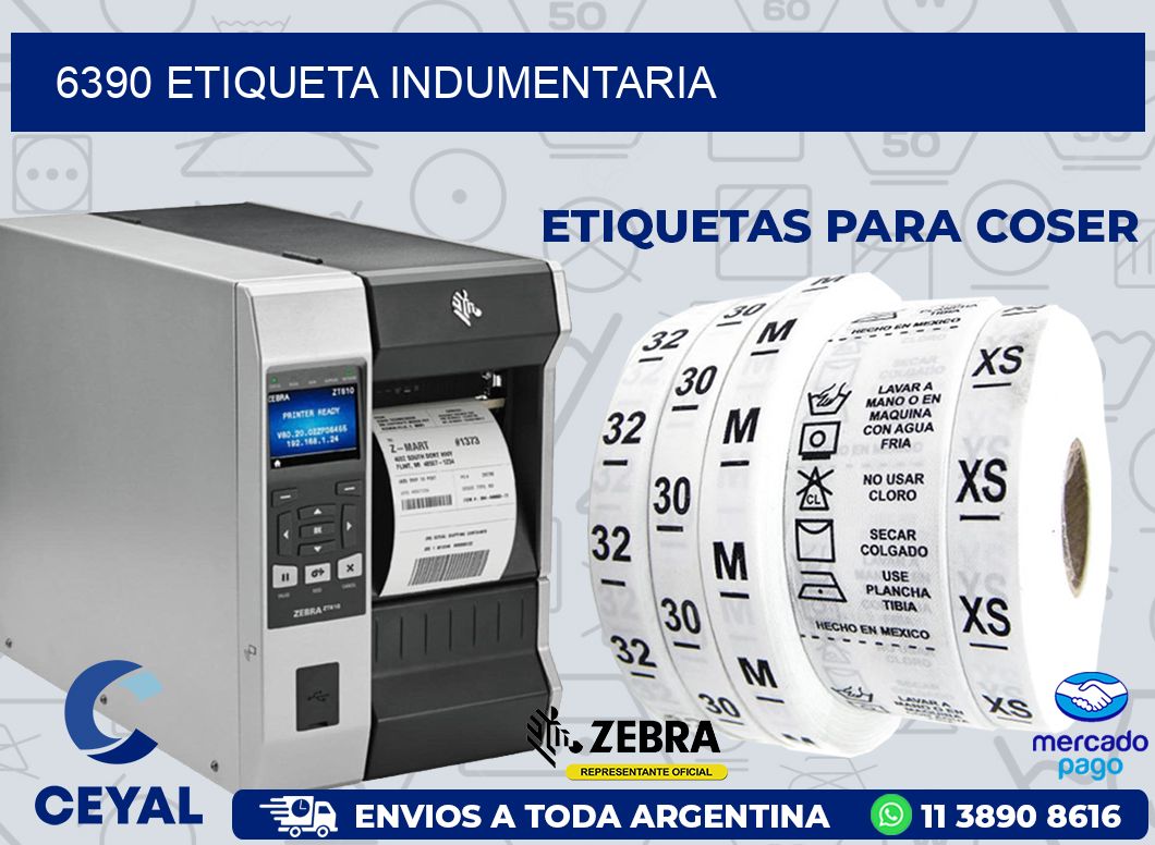 6390 ETIQUETA INDUMENTARIA