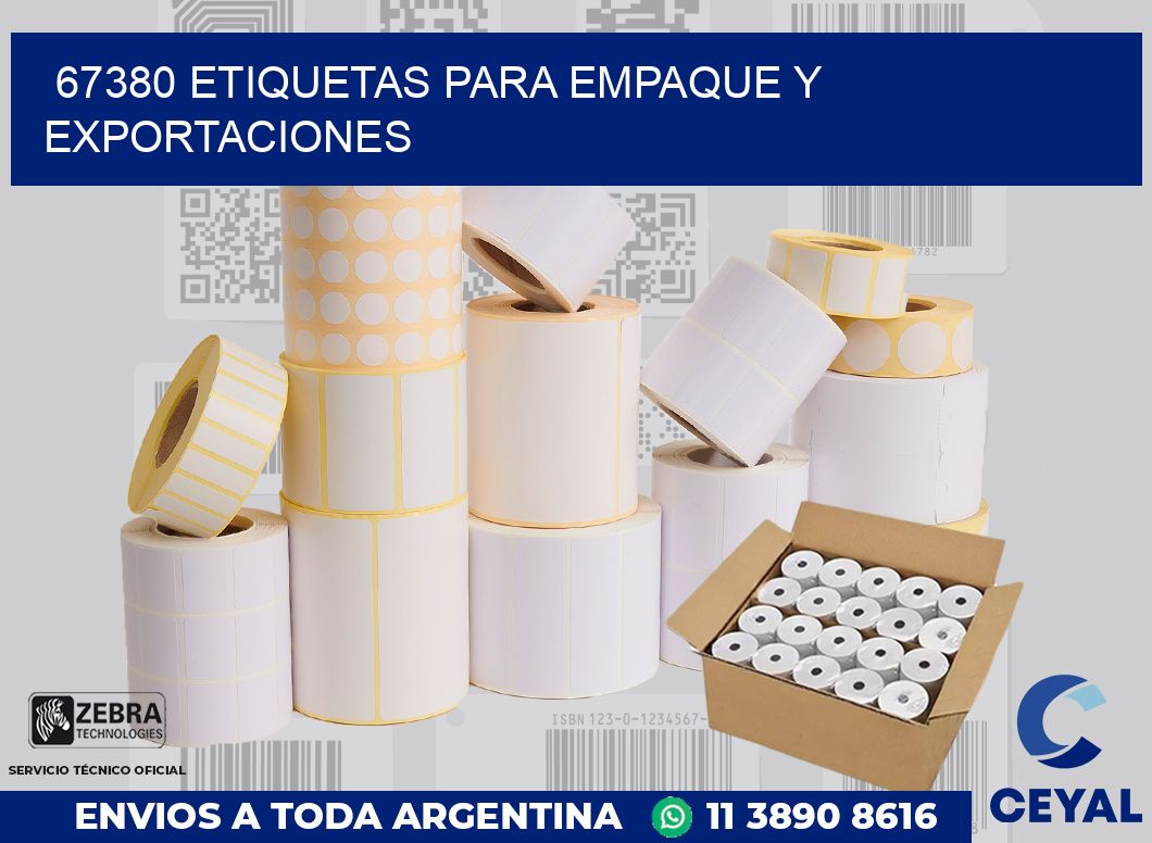 67380 ETIQUETAS PARA EMPAQUE Y EXPORTACIONES