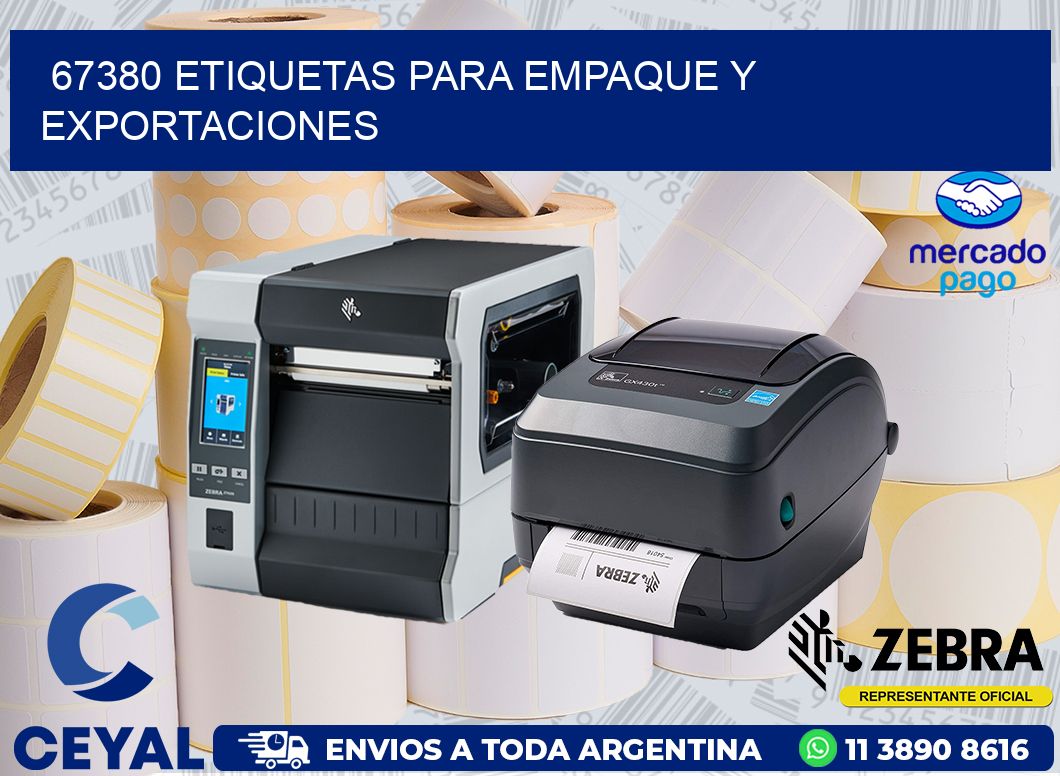 67380 ETIQUETAS PARA EMPAQUE Y EXPORTACIONES