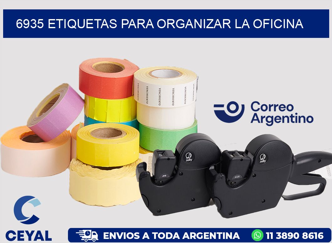 6935 ETIQUETAS PARA ORGANIZAR LA OFICINA