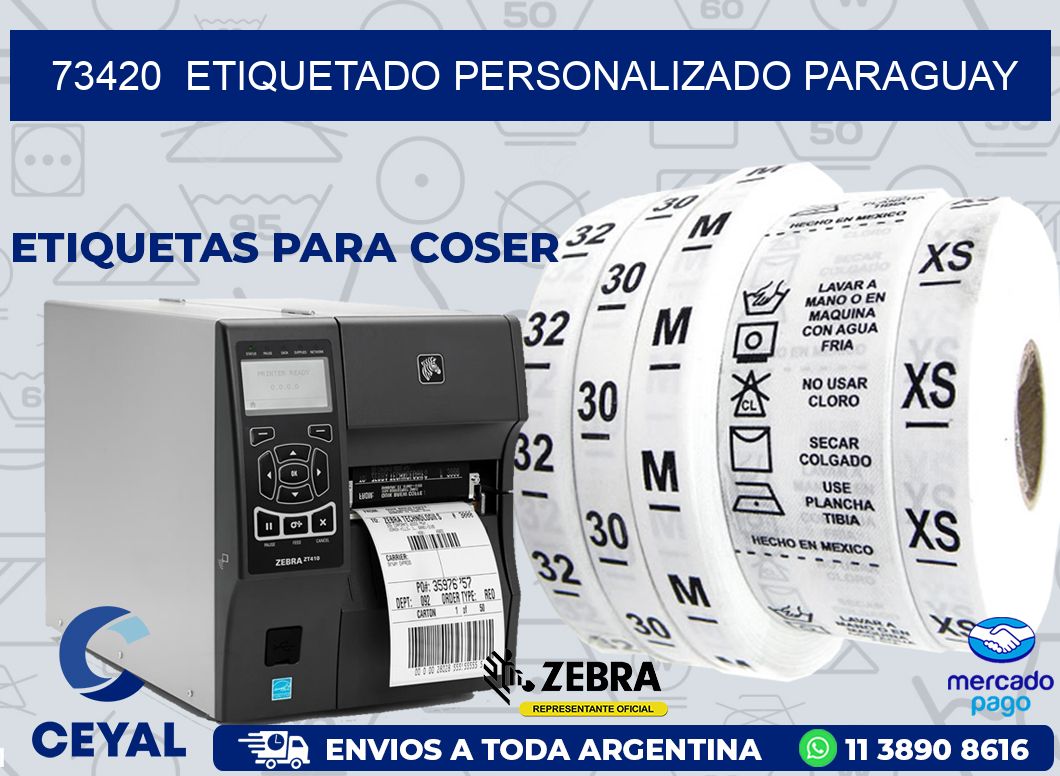 73420  ETIQUETADO PERSONALIZADO PARAGUAY