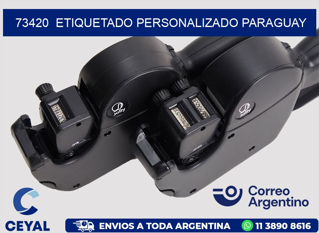 73420  ETIQUETADO PERSONALIZADO PARAGUAY