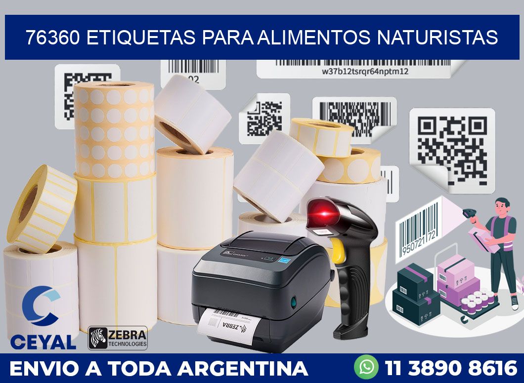 76360 ETIQUETAS PARA ALIMENTOS NATURISTAS