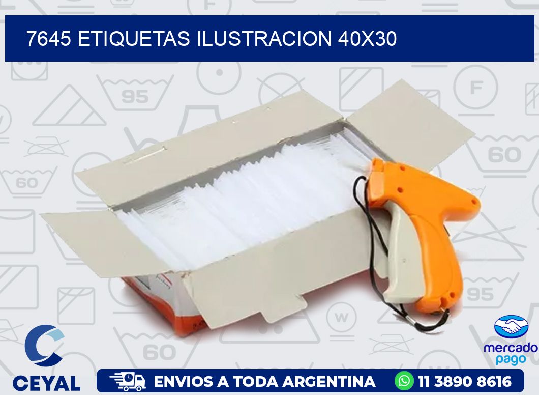 7645 ETIQUETAS ILUSTRACION 40X30