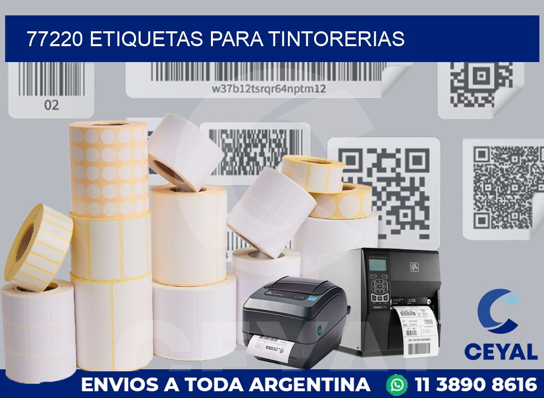 77220 ETIQUETAS PARA TINTORERIAS