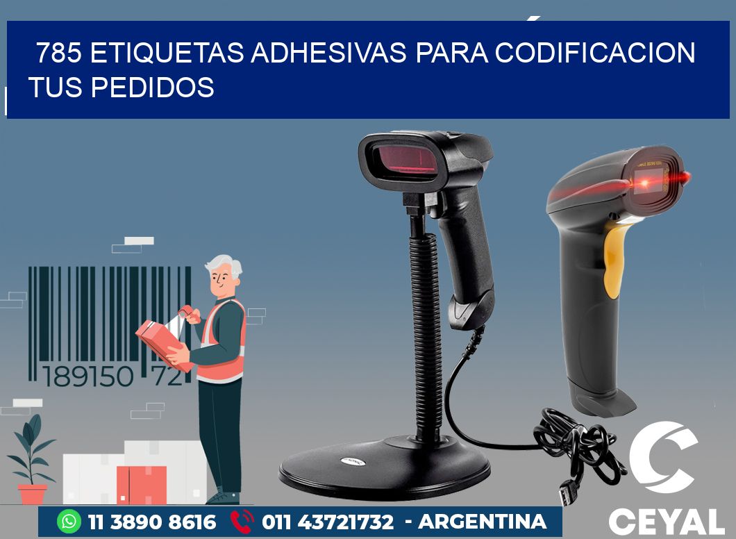 785 ETIQUETAS ADHESIVAS PARA CODIFICACION TUS PEDIDOS
