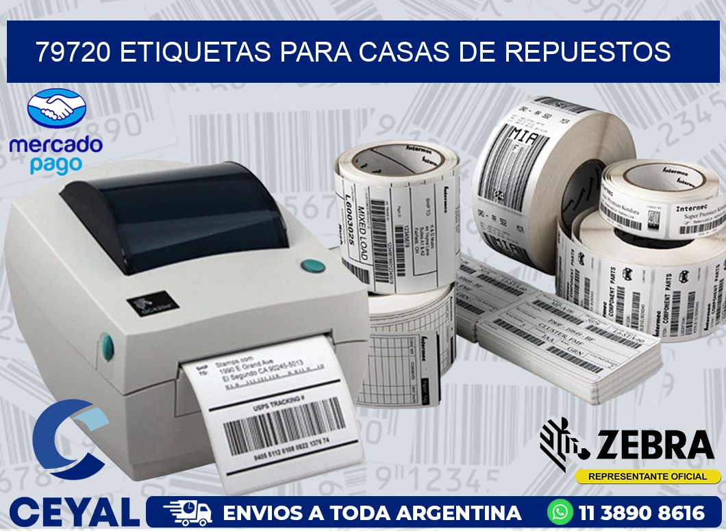 79720 ETIQUETAS PARA CASAS DE REPUESTOS