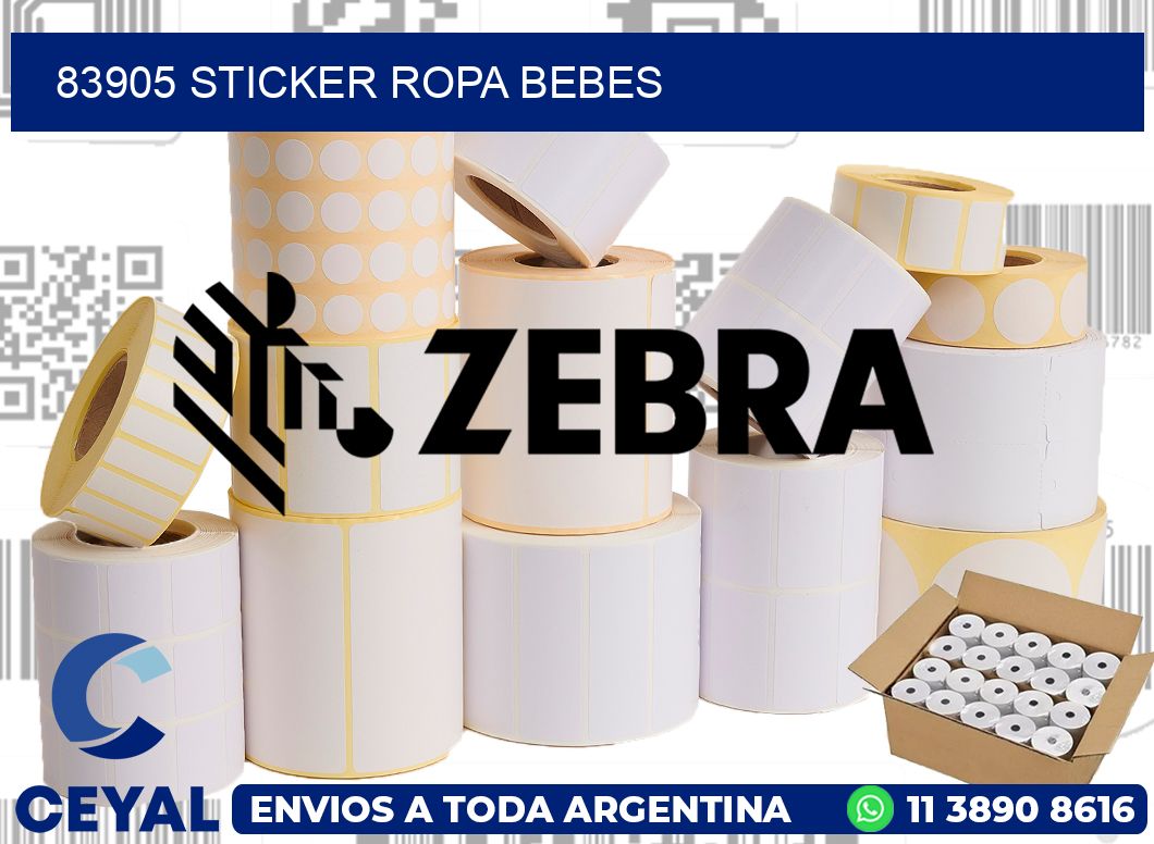 83905 STICKER ROPA BEBES