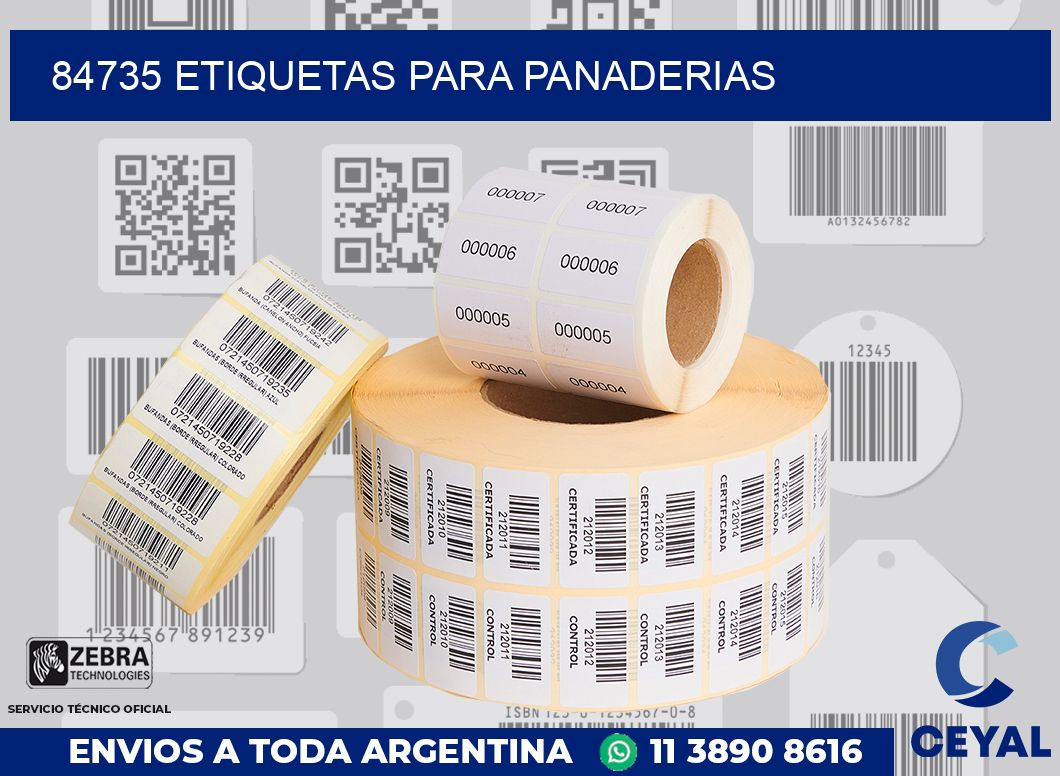 84735 ETIQUETAS PARA PANADERIAS