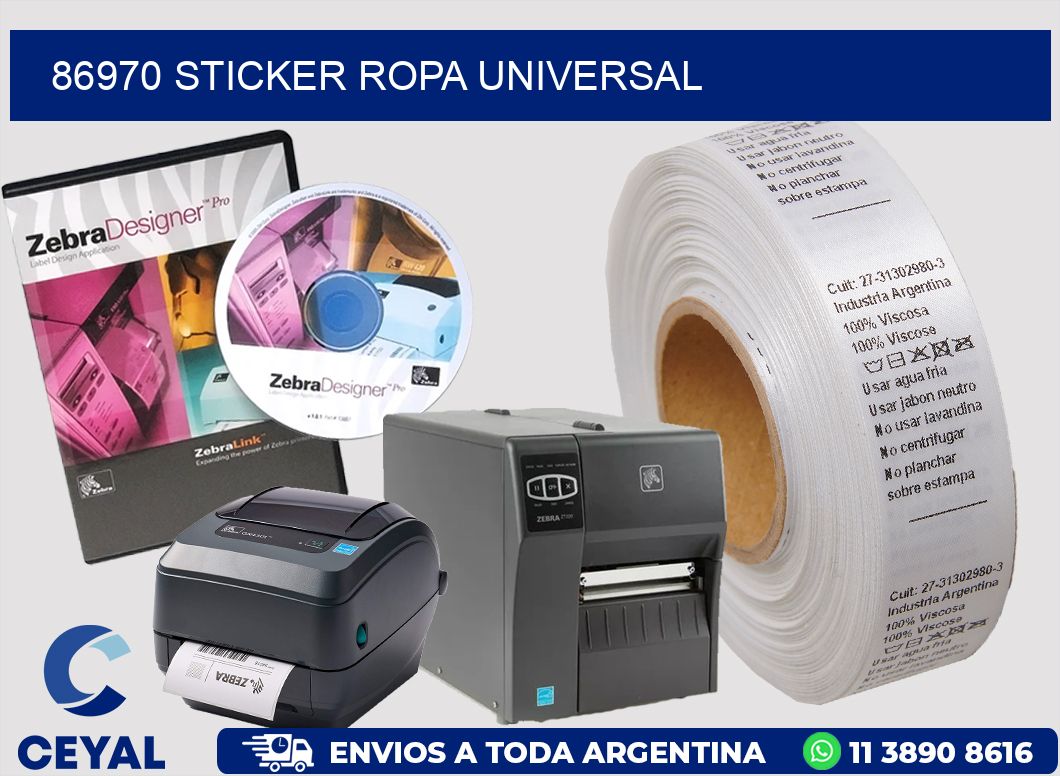 86970 STICKER ROPA UNIVERSAL