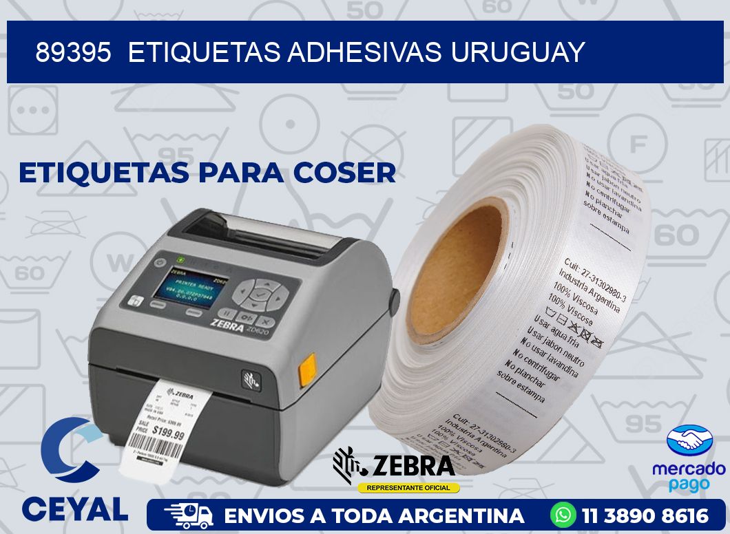 89395  ETIQUETAS ADHESIVAS URUGUAY