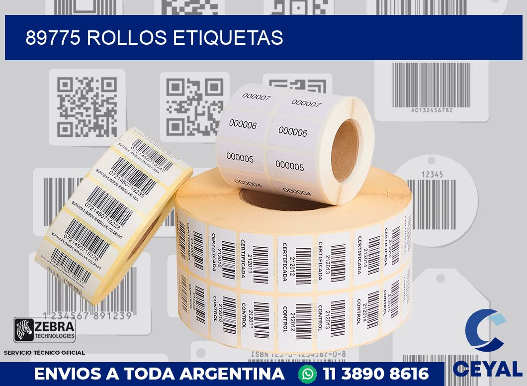 89775 ROLLOS ETIQUETAS