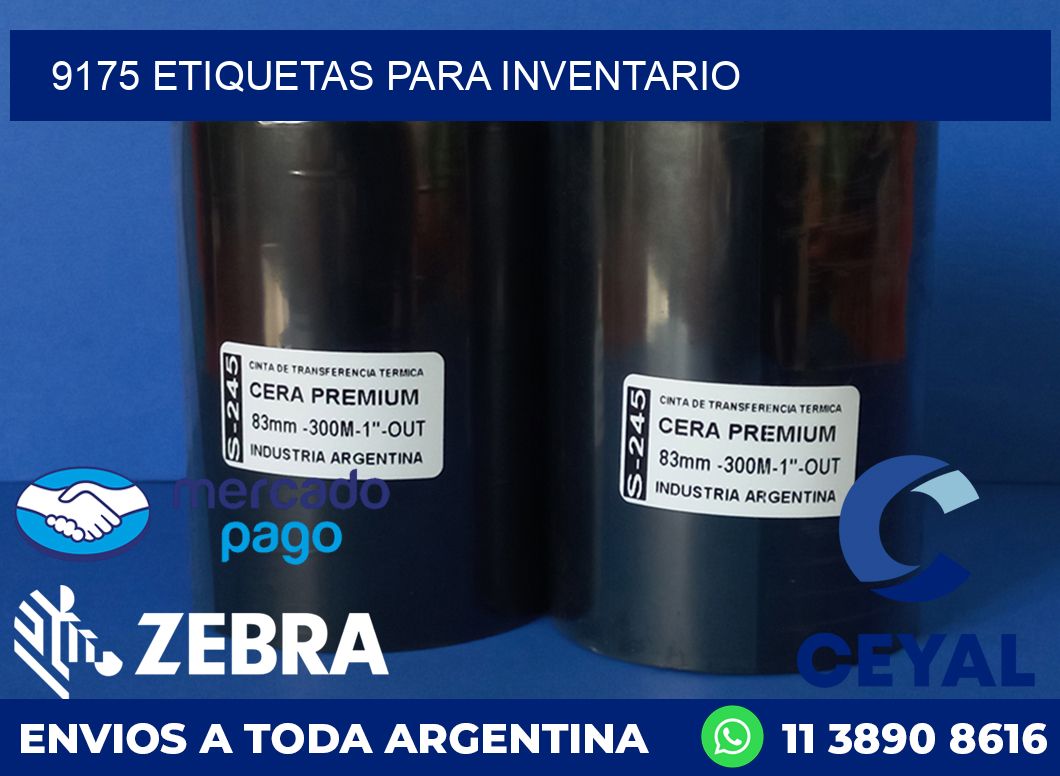 9175 ETIQUETAS PARA INVENTARIO