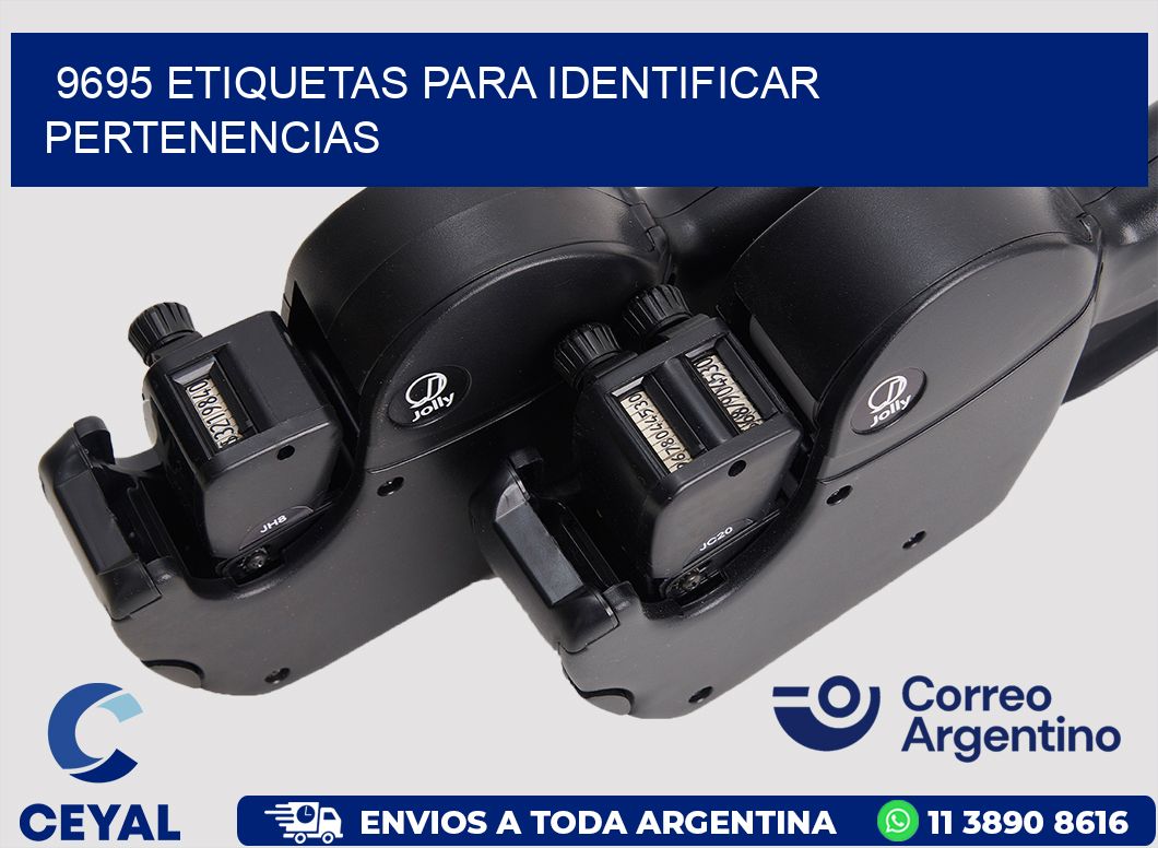 9695 ETIQUETAS PARA IDENTIFICAR PERTENENCIAS