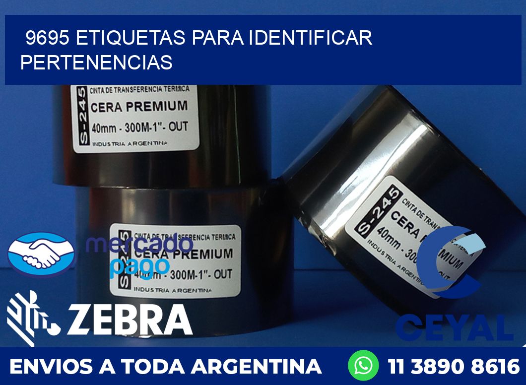 9695 ETIQUETAS PARA IDENTIFICAR PERTENENCIAS