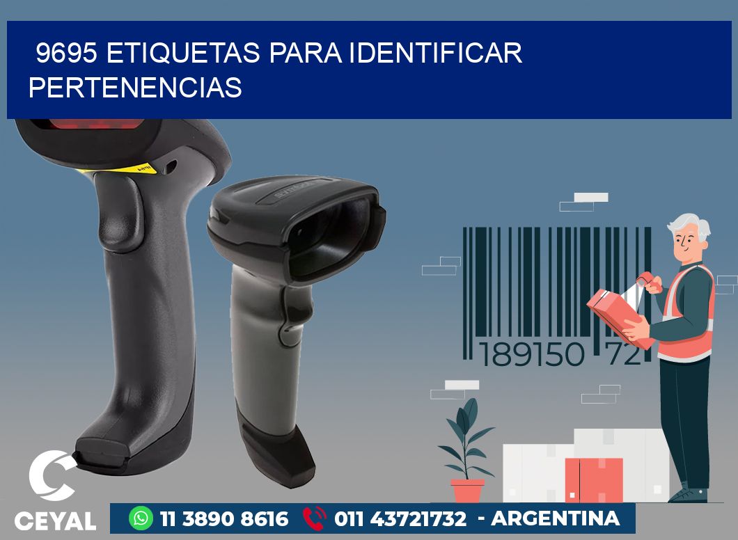 9695 ETIQUETAS PARA IDENTIFICAR PERTENENCIAS