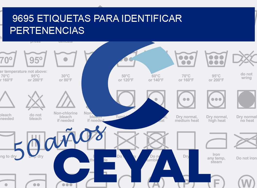 9695 ETIQUETAS PARA IDENTIFICAR PERTENENCIAS