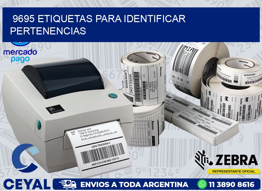 9695 ETIQUETAS PARA IDENTIFICAR PERTENENCIAS