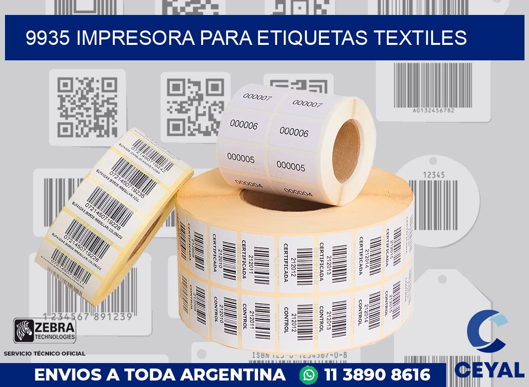 9935 IMPRESORA PARA ETIQUETAS TEXTILES