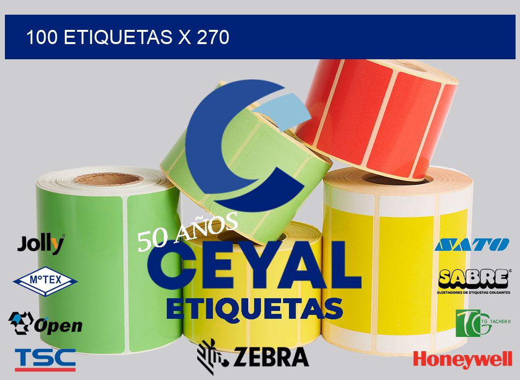 100 Etiquetas x 270