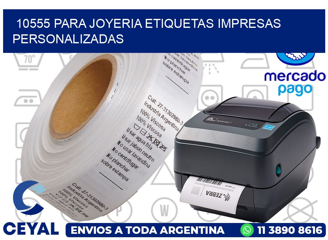 10555 PARA JOYERIA ETIQUETAS IMPRESAS PERSONALIZADAS