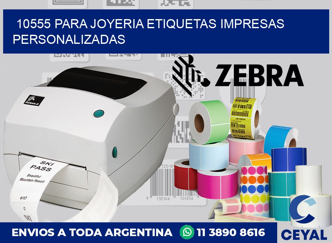 10555 PARA JOYERIA ETIQUETAS IMPRESAS PERSONALIZADAS