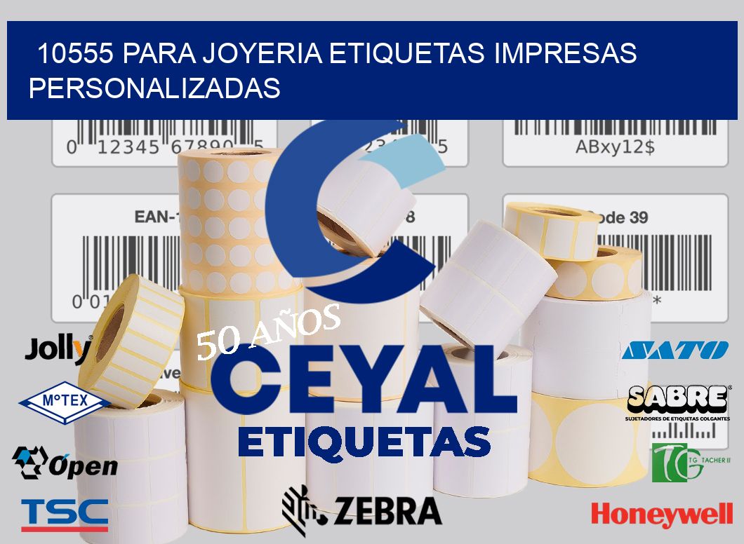 10555 PARA JOYERIA ETIQUETAS IMPRESAS PERSONALIZADAS