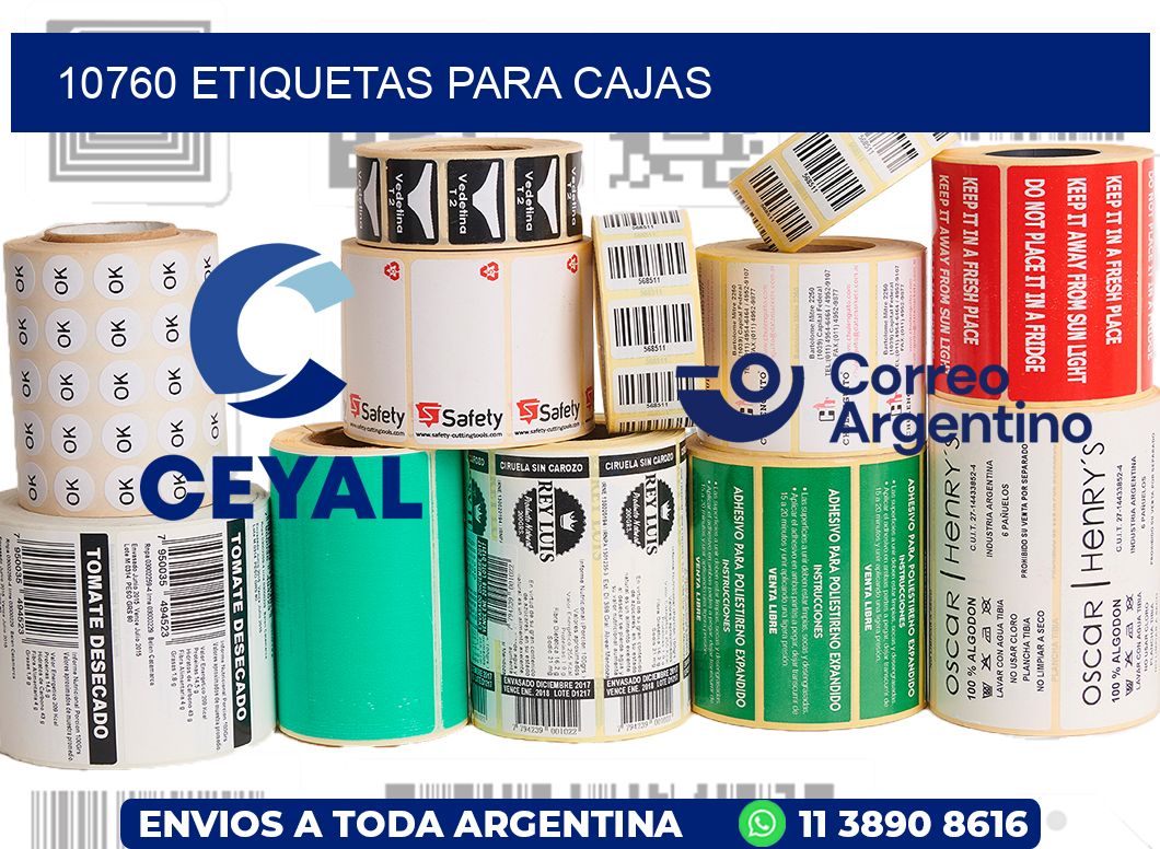 10760 ETIQUETAS PARA CAJAS