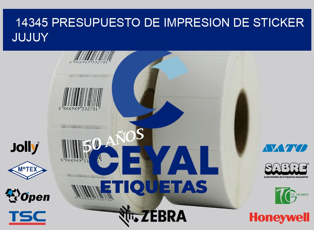 14345 PRESUPUESTO DE IMPRESION DE STICKER JUJUY
